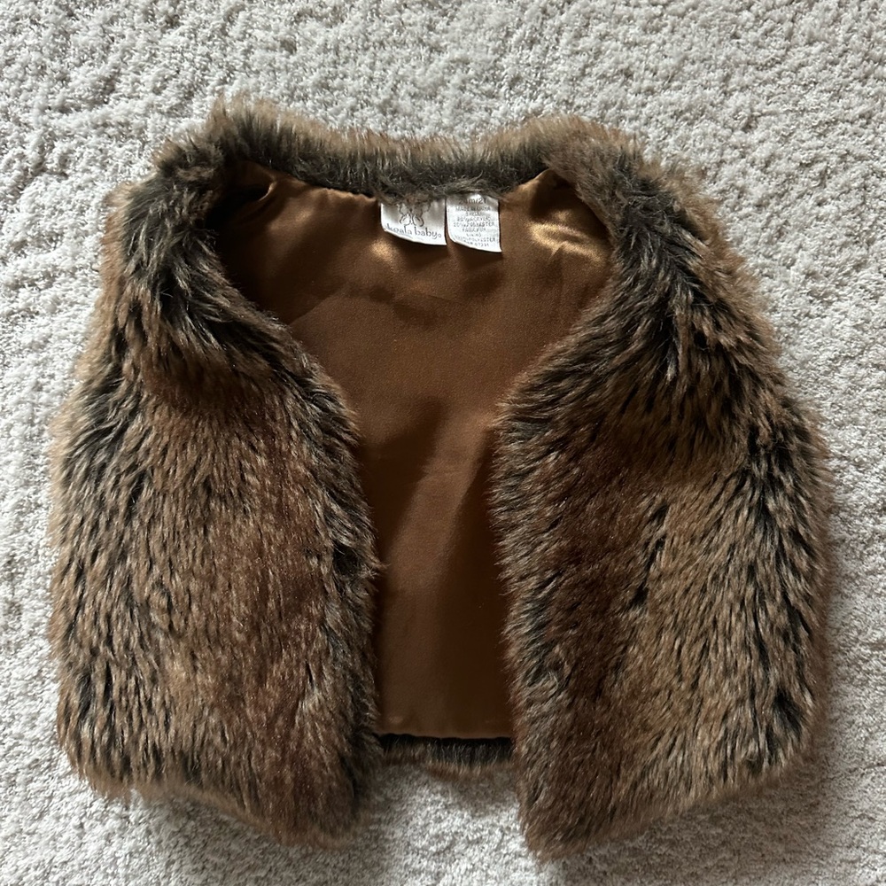 Koala Baby Faux Fur Vest - 24m/2T